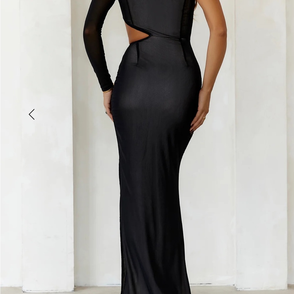 Hello Molly Black One Shoulder Asymmetrical Cocktail Dress